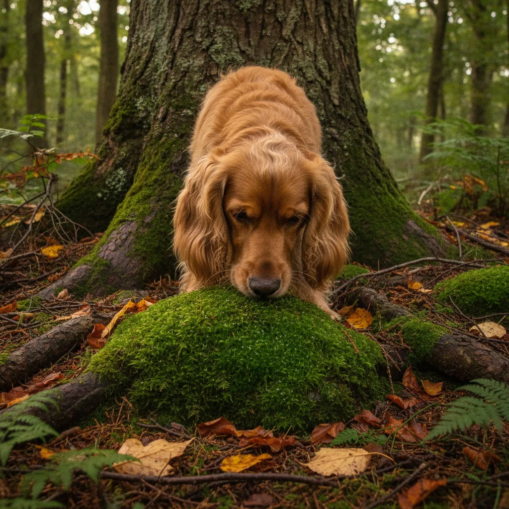 promenade chien en groupe forêt