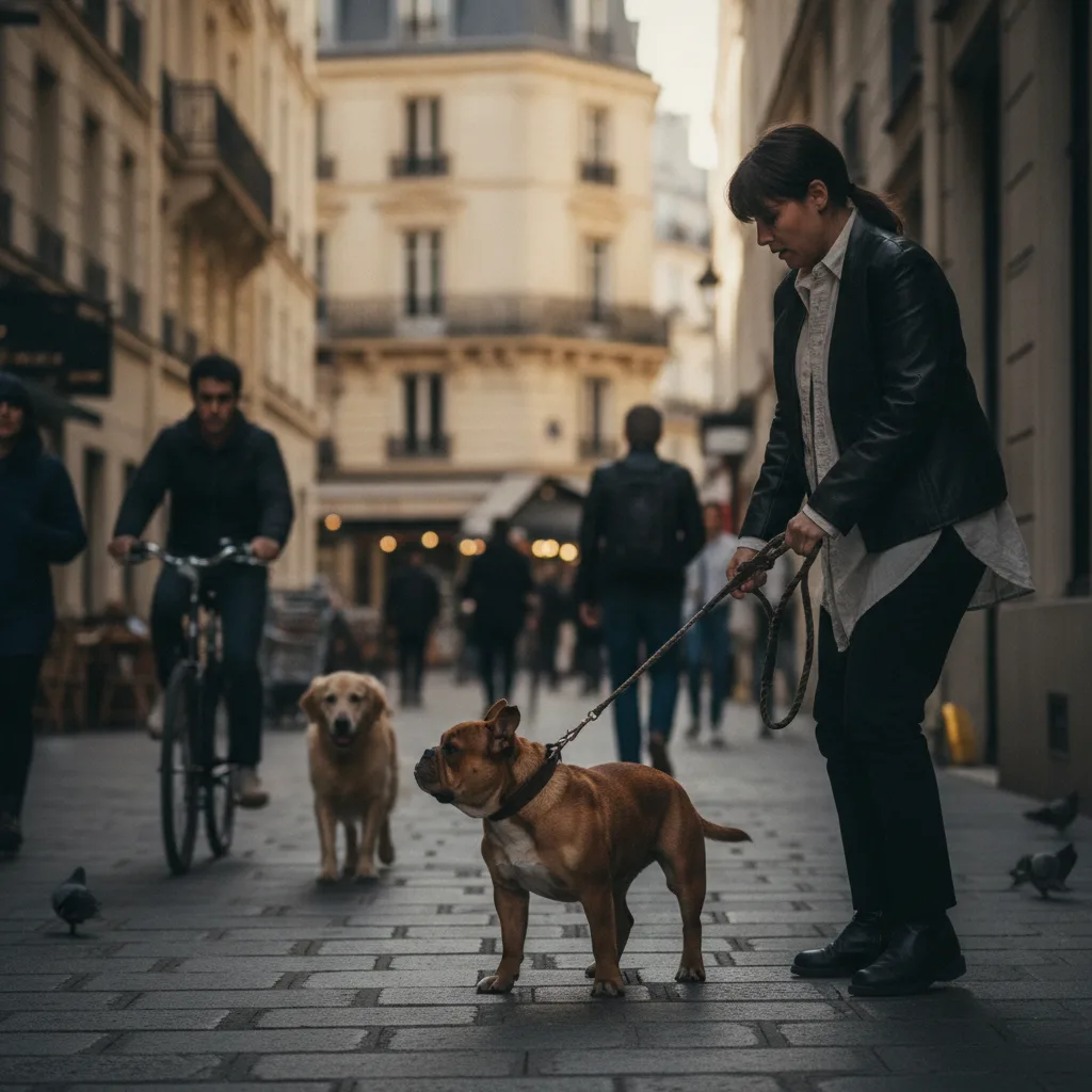 Chien réactif en laisse à Paris – causes et solutions - chien reactif laisse paris