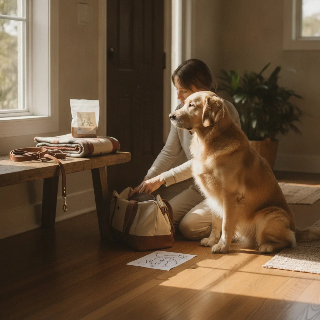 préparer chien séjour famille accueil campagne