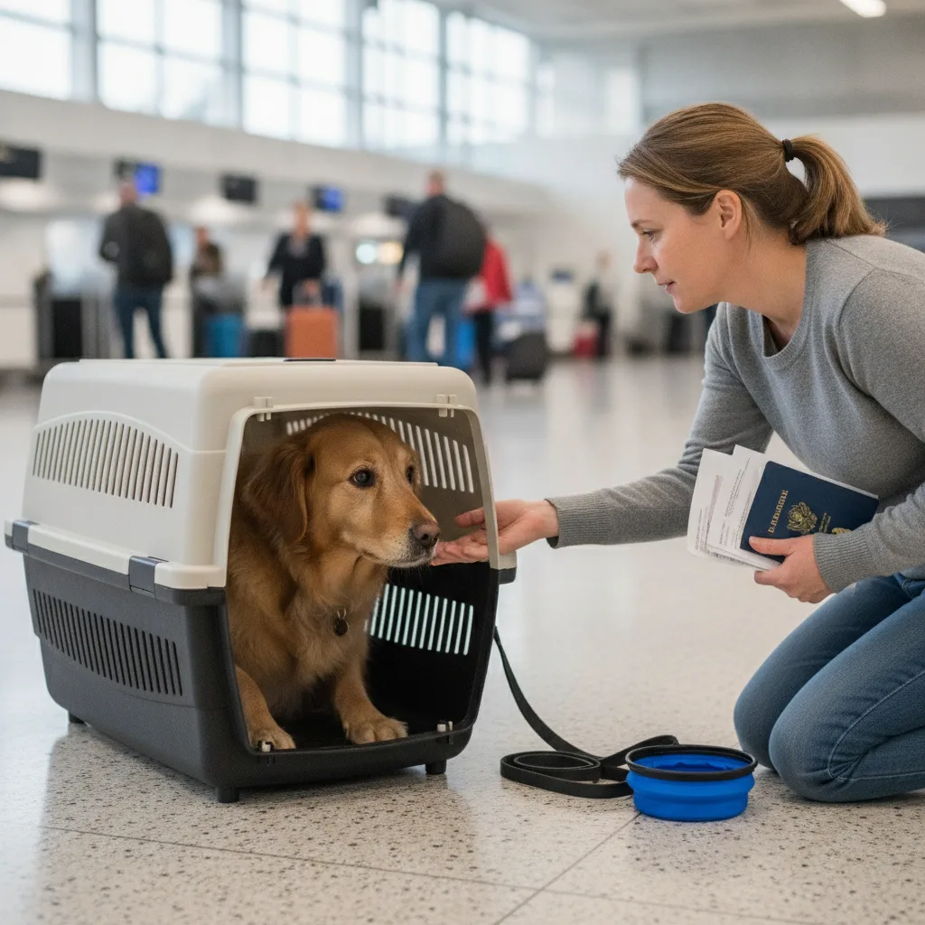 transport chien avion CDG Paris