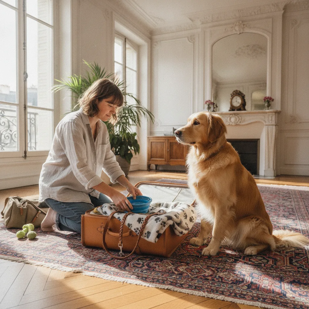 vacances chien campagne été Paris